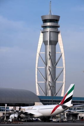 Hub ... the control tower at Dubai airport.