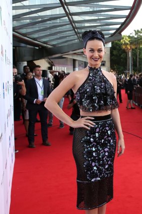 Katy Perry arrives at the 2014 ARIA Awards.