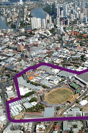 The Ekka Show site as seen from the air