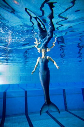 Nadya Vessey who lost both her legs as a child can now swim thanks to a mermaid suit designed by the Lord of the Rings special effects team.