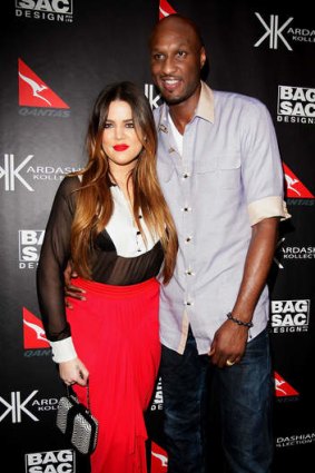 Khloe Kardashian and Lamar Odom.