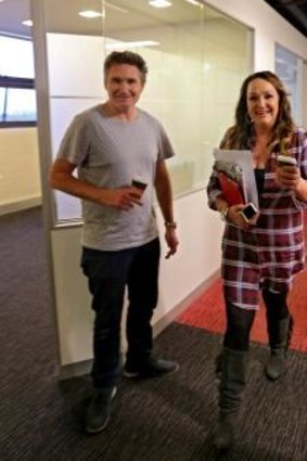 Dave Hughes and Kate Langbroek, Kiis FM drive hosts.