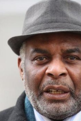 Spied on: Stephen Lawrence's father Neville outside the Home Office in London on Thursday, after meeting Home Secretary Theresa May.