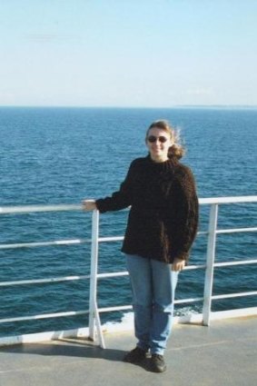 Tanya Hill on the Queenscliff-Sorrento ferry in 1999.