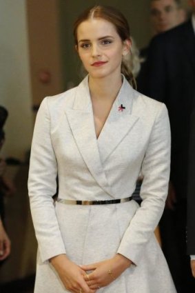 UN Women Goodwill Ambassador Emma Watson attends the HeForShe campaign launch.