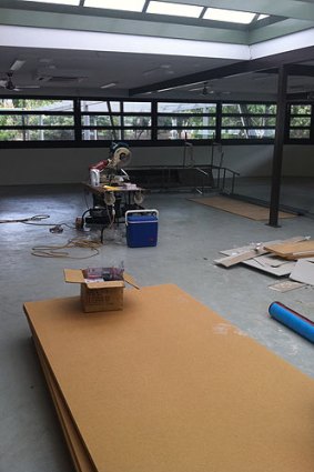 Space at the Bundamba TAFE campus is converted from an arts centre to accommodate hairdressing courses.