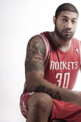 Royce White poses for a portrait during the 2012 NBA Rookie Photo Shoot during his short-lived stint with the Houston Rockets.