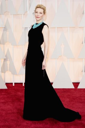 Ask her more: Cate Blanchett on the red carpet at the 87th Academy Awards in February.