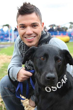 Anthony Callea with Oscar .