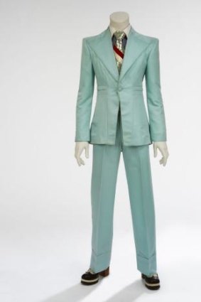 Ice-blue suit, 1972. Designed by Freddie Burretti for the 'Life on Mars?' video. 