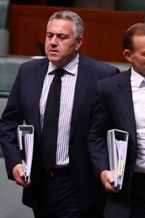 Denied pressuring Qantas: Treasurer Joe Hockey and Prime Minister Tony Abbott.