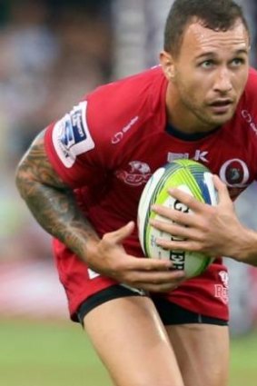 Reds five-eighth Quade Cooper has run the Lions off their feet in previous encounters.