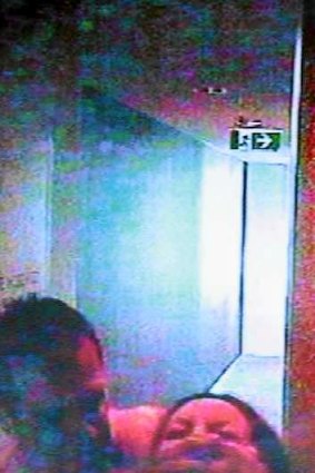 CCTV footage of Lisa Harnum and Gittany.