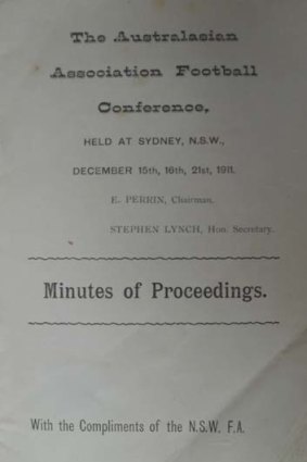 Foundation &#8230; the notice announcing the first meeting in Sydney in 1911.