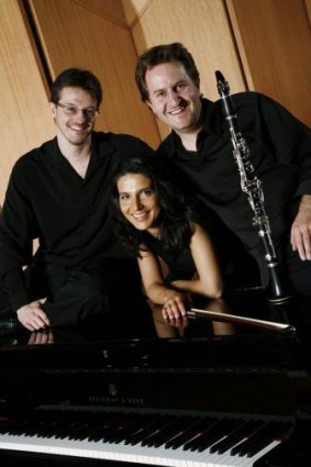 Ensemble Liaison's Timothy Young, David Griffiths and Svetlana Bogosavljevic.