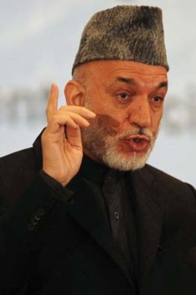 Afghan President Hamid Karzai.