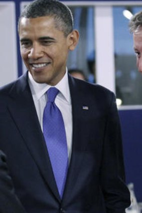 US President Barack Obama and British Prime Minister David Cameron.