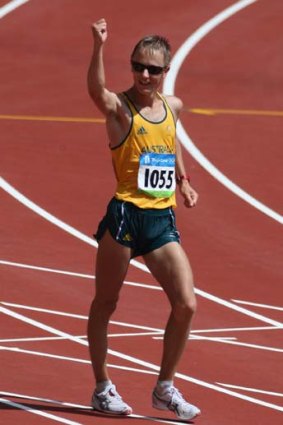 Time of his life ... Jared Tallent at the Beijing Olympics.