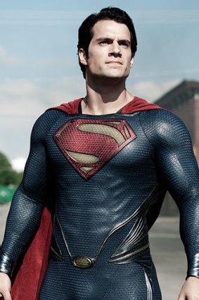 Henry Cavill as Superman in Zack Snyder's <i>Man of Steel</i>.