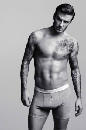 David Beckham modelling for H&M.