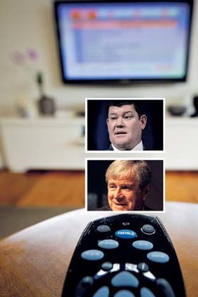 In play: James Packer and Kerry Stokes.