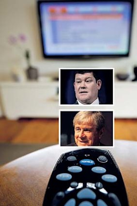 In play: James Packer and Kerry Stokes.