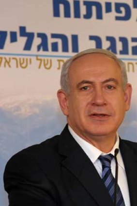 Emphasised the right to increase Jewish presence ... Israeli Prime Minister Benjamin Netanyahu.