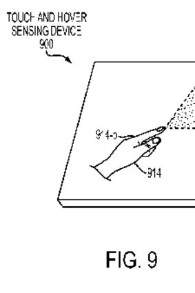 Apple's patent for a "touch and hover display"