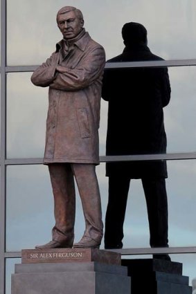 Inanimate ... a statue of Manchester United manager Alex Ferguson unveiled at Old Trafford in Manchester.