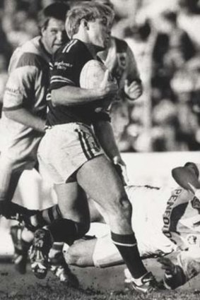 Yesteryear ... Geoff Toovey playing for Manly in 1992.