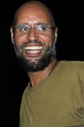 Fled ... Saif al-Islam.