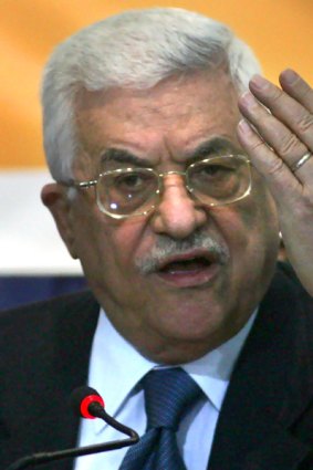 Palestinian president Mahmud Abbas.