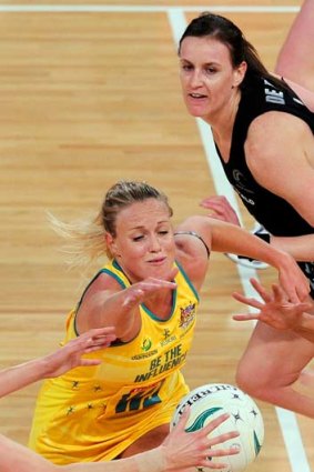 Kim Green in action against New Zealand last month.