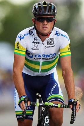In with a chance ... Simon Gerrans of Australia.