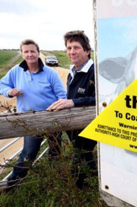 Julie and David Bolton are campaigning against coal seam gas.