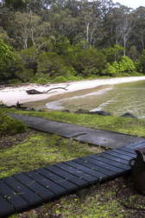 An old whaling pot at Davidson Whaling Station Historic Site, Kiah Inlet, near Eden.