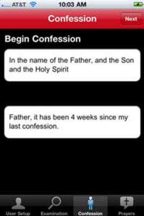 The confession app.