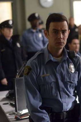 Cold-weather discomfort: Colin Hanks as police deputy Gus Grimley in <i>Fargo</i>.
