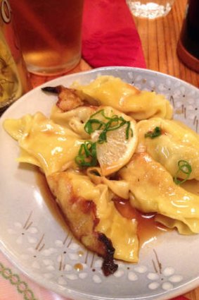 Delicate: Pork and ginger gyoza at Yamato Japanese Restaurant.