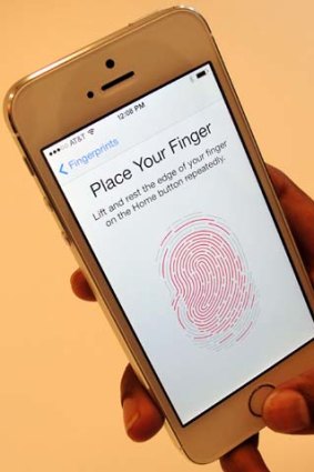 The iPhone 5s has a fingerprint scanner.
