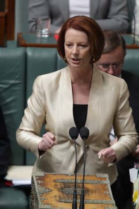 "Hoodwinked" ... Julia Gillard.