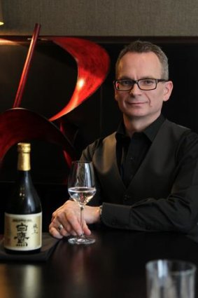 Acquired taste ... Sepia's sommelier likes to match sake with seafood.