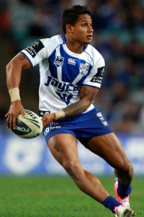 "They play a lot of second-phase stuff, with their decoy runners interfering to give Benny Barba [pictured] a bit of space out wide" ... Manly coach Geoff Toovey.