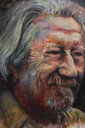 Bruno Jean Grasswill's portrait of actor Michael Caton has won the Archibald Prize's Packing Room Prize. 