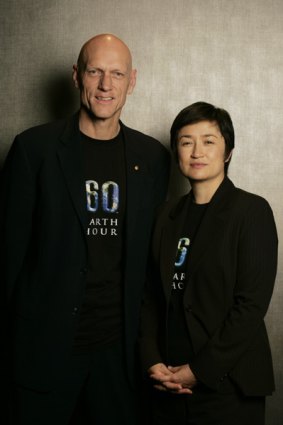 At the forefront ... Environment Minister Peter Garrett and Climate Change and Water Minister Penny Wong show their support.