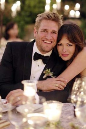 Family man: Curtis Stone with Lindsay Price.