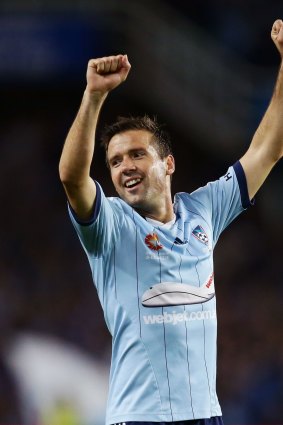 Sydney FC player of the year Milos Dimitrijevic, whose  side is due to play Chelsea on Tuesday.