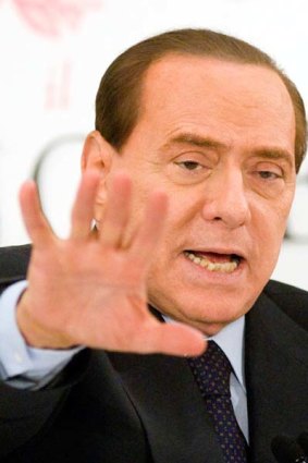 Silvio Berlusconi ... has a wafer-thin majority.