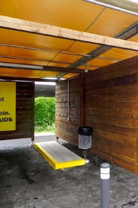 'Sex-boxes': Designed to improve safety and sanitation.