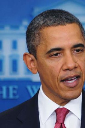On the offensive: US President Barack Obama.